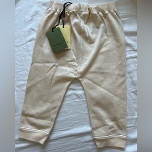 Gucci baby kids logo cotton sweatpants pants